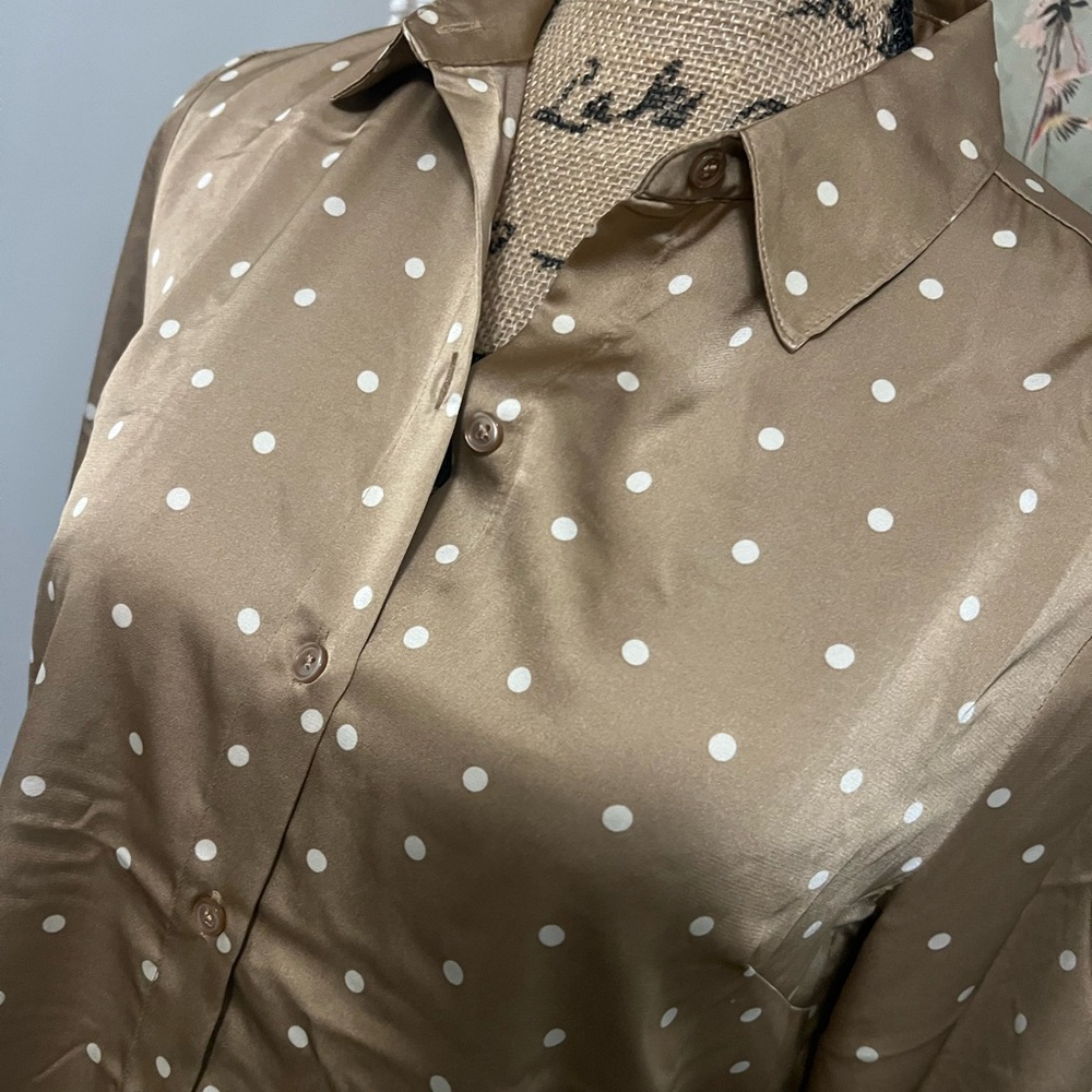 Banana Republic Satin Button Blouse - Classic Fit - Picture 4 of 5